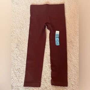 NEW Primark Girls's Maroon Leggings Size Small 6-8